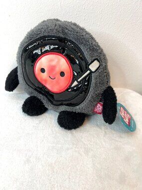 Bum Bumz RANDY The Record Player GroovyBumz 7.5" Plush Vinyl Stuffed Animal NWT!